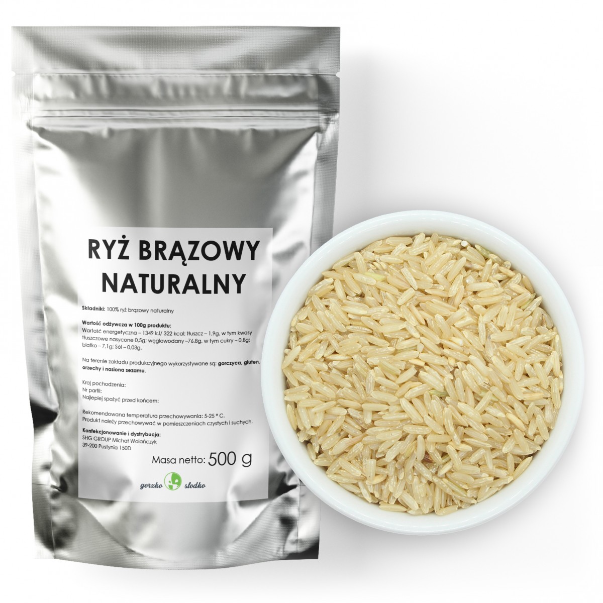 Ryż brązowy naturalny
